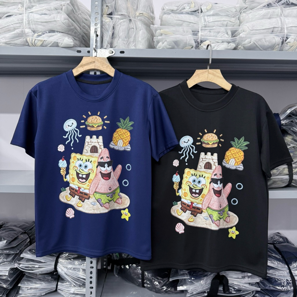 ÁO PHÔNG BỌT BIỂN SPONGEBOB IN 5D BOY PHỐ 2026. BỘ ÁO QUẦN ĐS SPONGEBOB BOY PHỐ XU HƯỚNG 2026