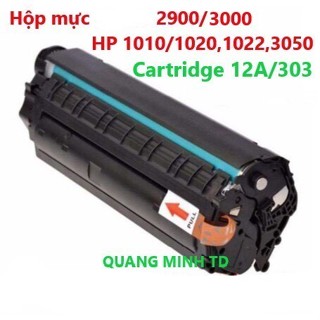 Hộp Mực Máy In 12A/303 (CÓ LỖ ĐỔ MỰC) Cho Máy CNON 2900/3000. HP 1010/1020,1022,3050,Cartridge Q2612A