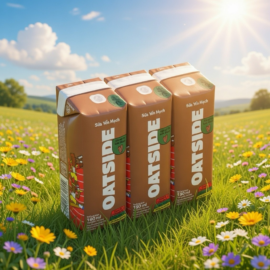Lốc -hộp Sữa Oatside Nâu Mini 180Ml