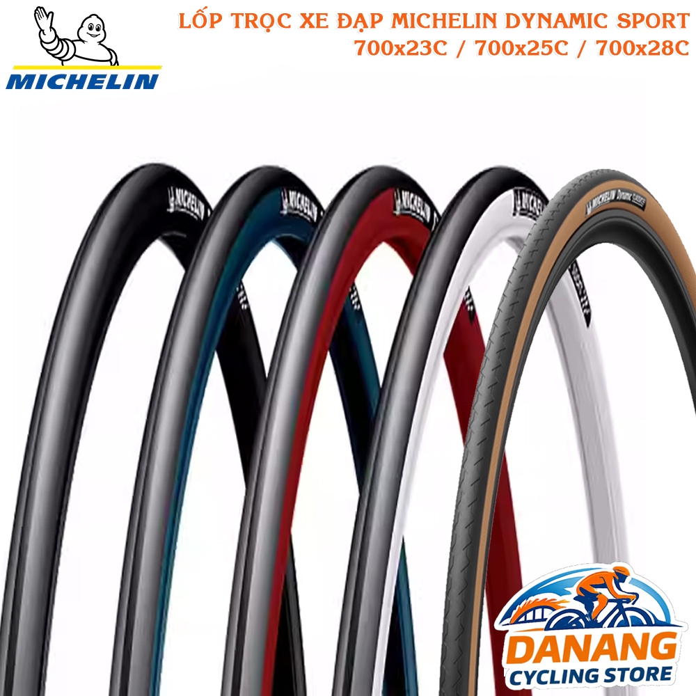 Lốp Trọc Xe Đạp Đua Michelin Dynamic Sport 700x23C / 700x25C / 700x28C – Vỏ Trơn 700C (1 Cái)
