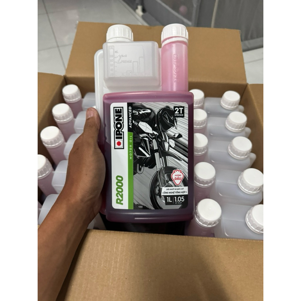 Nhớt Pha 2 thì IPONE R2000( Hương Dâu) mới 2026
