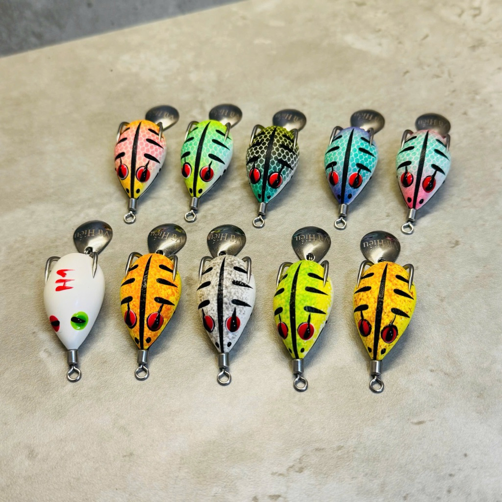 Nhái hơi H1 phiên bản mới nhất chì đúc lưỡi trắng chống rỉ sét săn bắt cá siêu nhậy