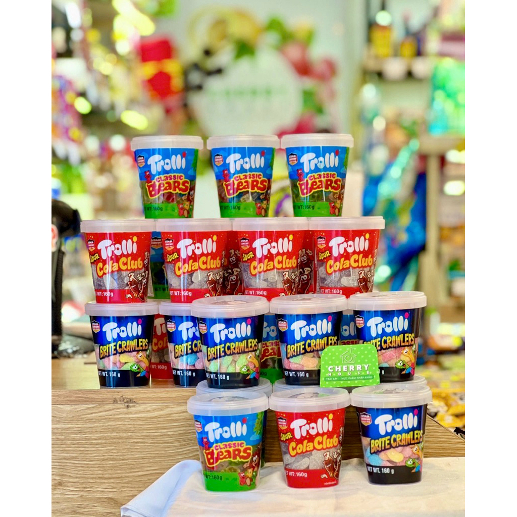 Kẹo Dẻo Trolli Hũ 160gr Đức
