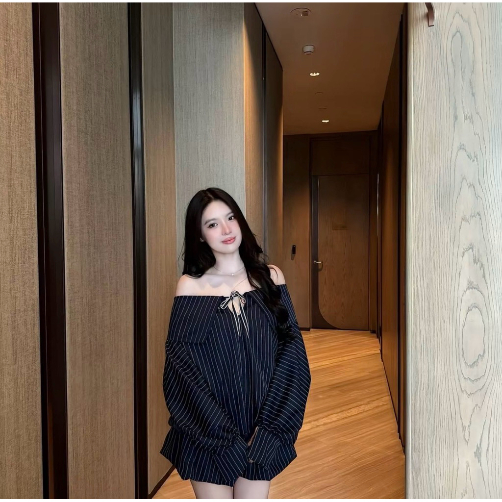 Đầm trễ vai form bí Maimei dress thiết kế Aguja