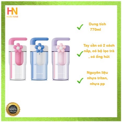 Bình nước nhựa tritan Lock_n_ Lock Handy Infuser Bottle ABF916 dung tích 770ml - 3 màu