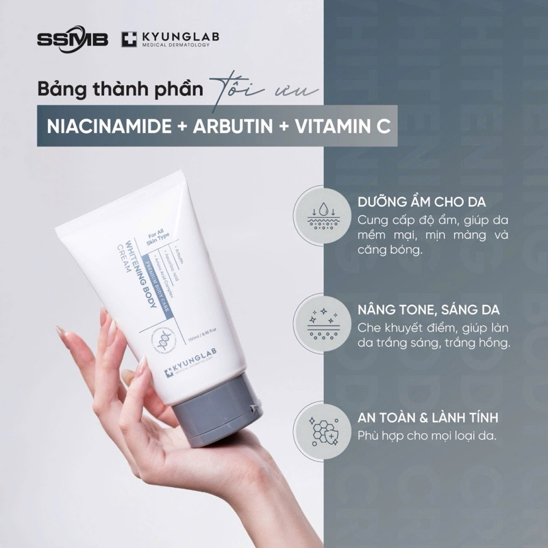 Kem dưỡng nâng tone body KYUNGLAB 250ml