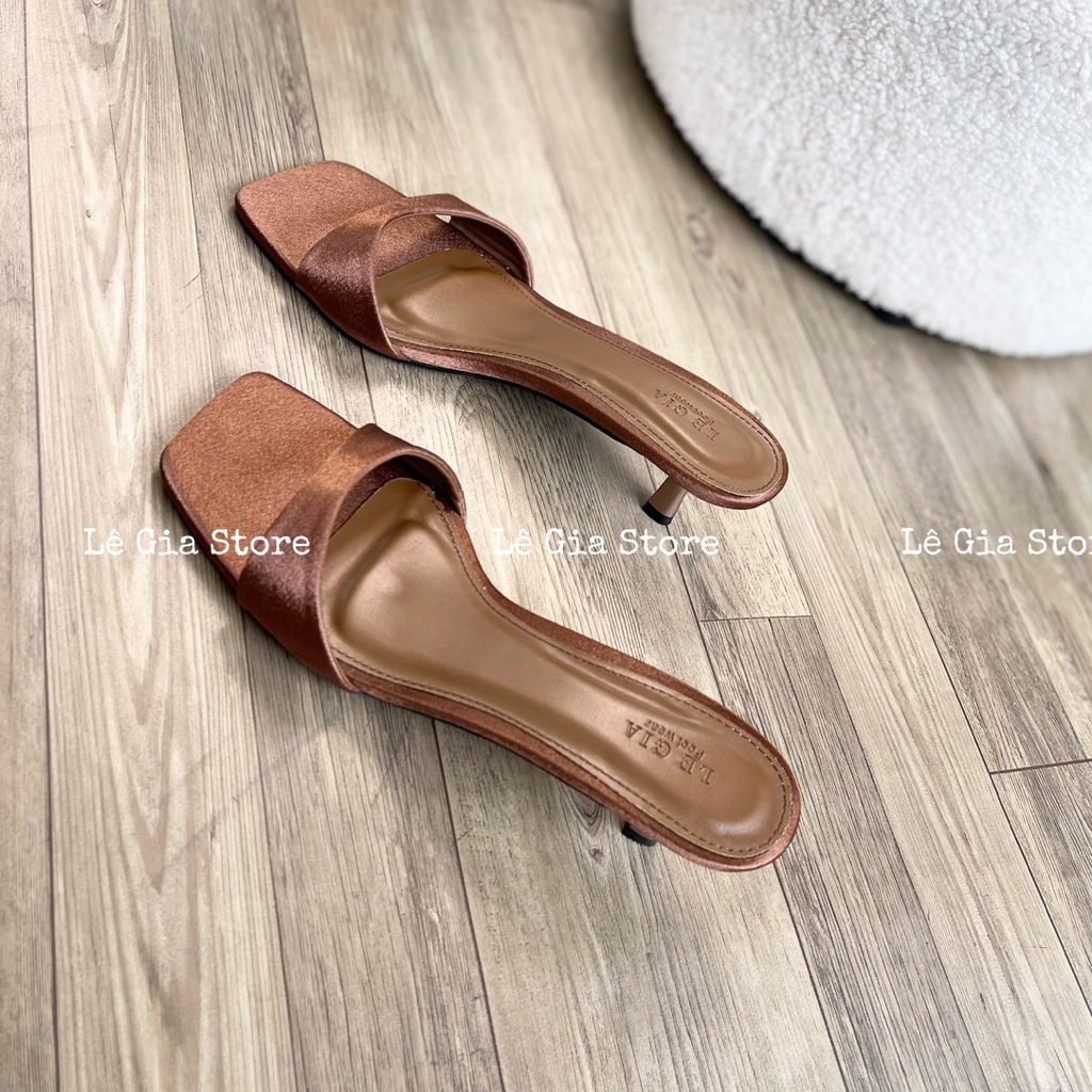 D179 - Dép nữ cao gót 3cm quai ngang