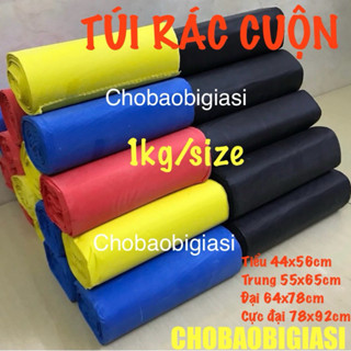 {1 kg/ size} Túi rác cuộn đen, túi rác cuộn màu, túi rác đen dạng cuộn, tiện lợi đủ size đủ màu, hàng đẹp, dễ sử dụng…..