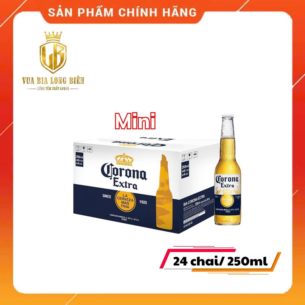 [Thùng 24 Chai] Bia Corona Extra 250ml – Chính Hãng Nhập Khẩu, Vị Thanh Nhẹ, Sảng Khoái Mỗi Ngày