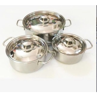 HOT - Bộ 3 nồi Inox Sharp cao cấp