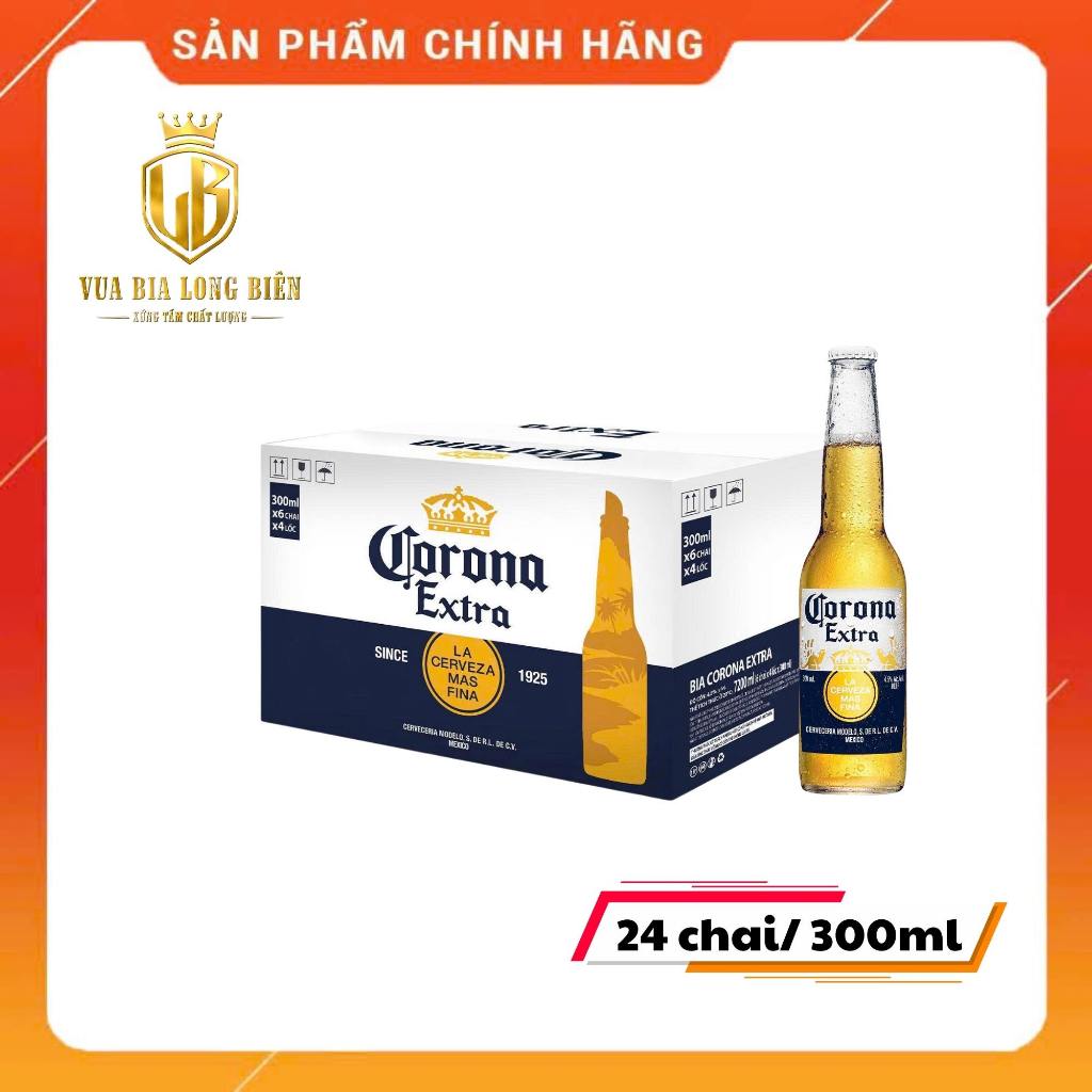 [Thùng 24 Chai] Bia Corona Extra 300ml – Chính Hãng Nhập Khẩu, Vị Thanh Nhẹ, Sảng Khoái Mỗi Ngày