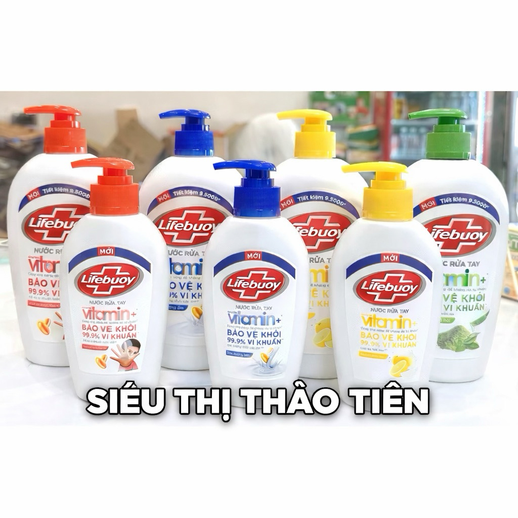 Nước rửa tay Lifebuoy chai 180g/450g