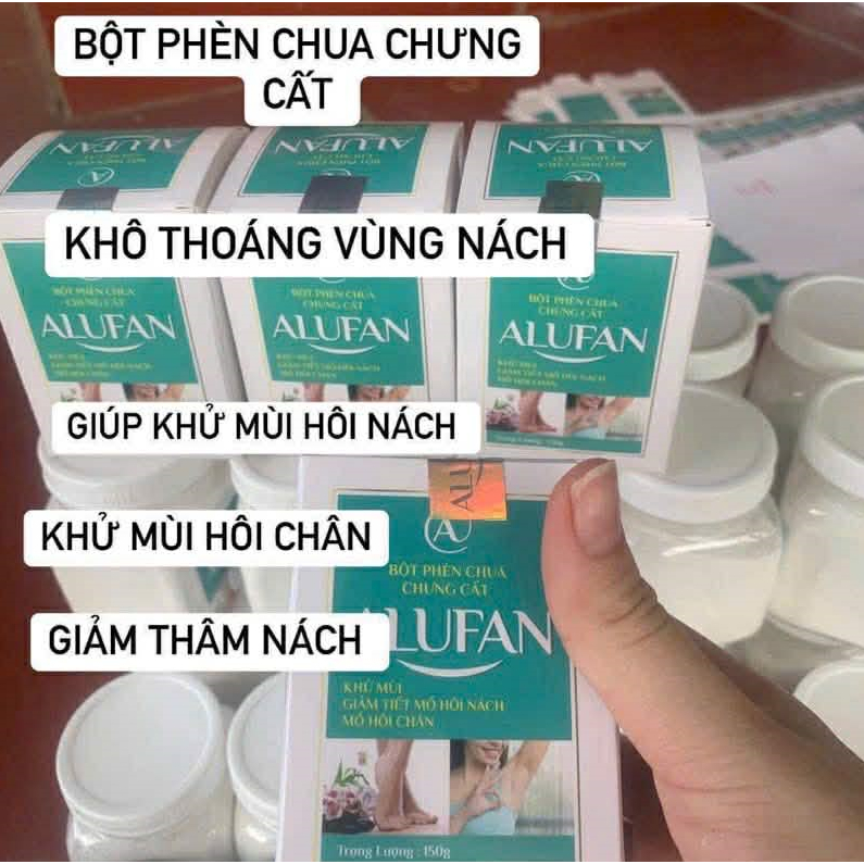 BỘT PHÈN CHUA CHƯNG CẤT ALUFAN 150gram