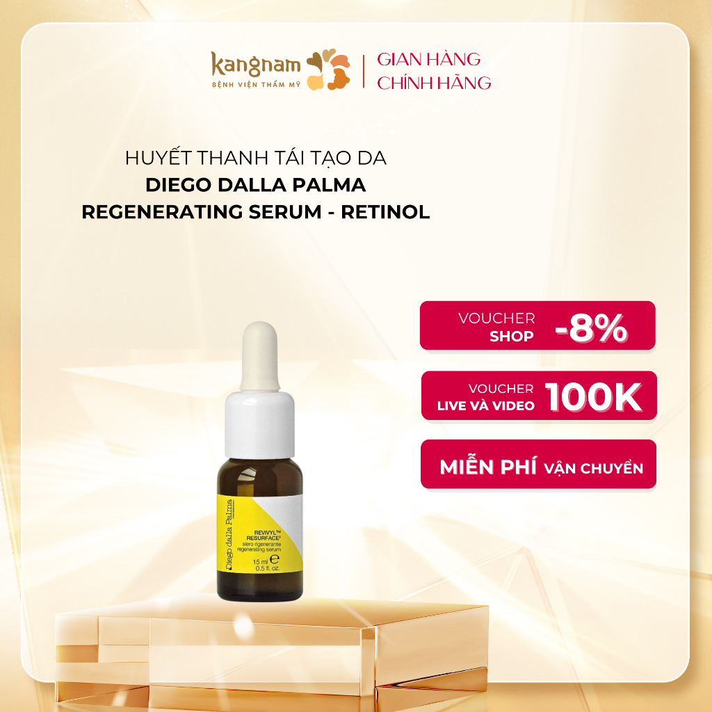 [CHÍNH HÃNG] Huyết Thanh Tái Tạo Da Diego Dalla Palma Regenerating Serum - Retinol Kangnam 15ml
