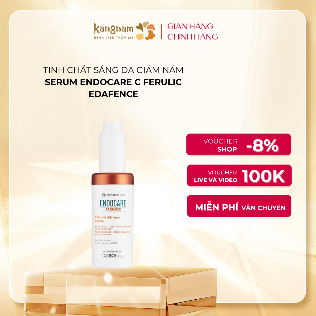 [CHÍNH HÃNG] Tinh Chất Sáng Da Giảm Sạm Nám Serum Endocare C Ferulic Edafence Kangnam 30ml