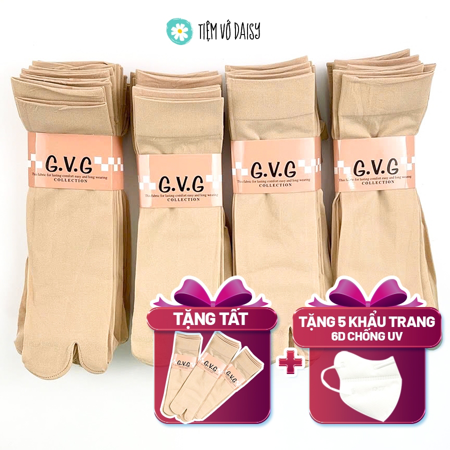 [20 ĐÔI TẶNG 2 ĐÔI] Tất vớ da HÀNG LOẠI 1 DÀY DẶN xỏ ngón trên mắt cá chân chống nắng chống bụi ủ kem hiệu GVG CN01