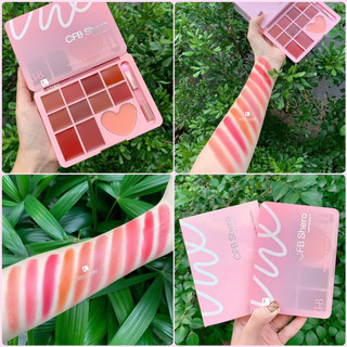 Bảng son trang điểm cho môi và má - CFB Shero Matte Lip & Cheek Mud Palette , N.W 25g
