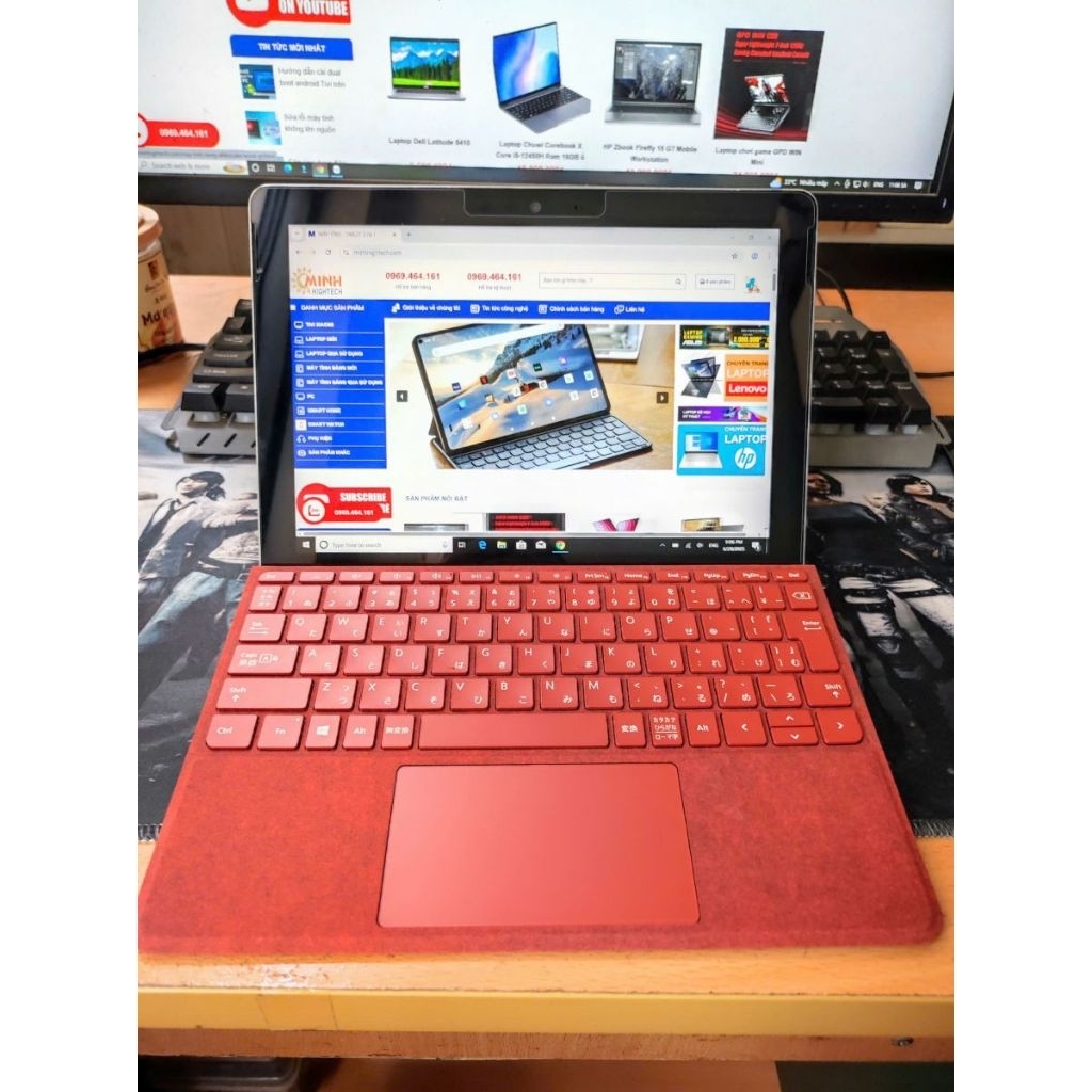 Microsoft Surface Go ram 8gb ssd 128gb zin pin trâu