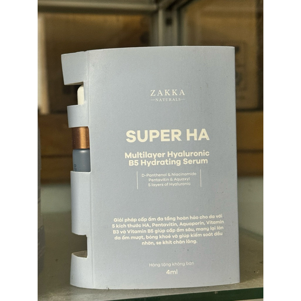 Serum (Tinh Chất) Cấp Nước Zakka Naturals Super Hyaluronic Vitamins Serum
