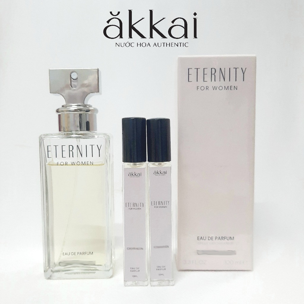 [Mẫu thử 10ml] Nước hoa nữ Eternity - For Women - Eau de Parfum EDP hương thơm cổ điển, sang trọng, 
