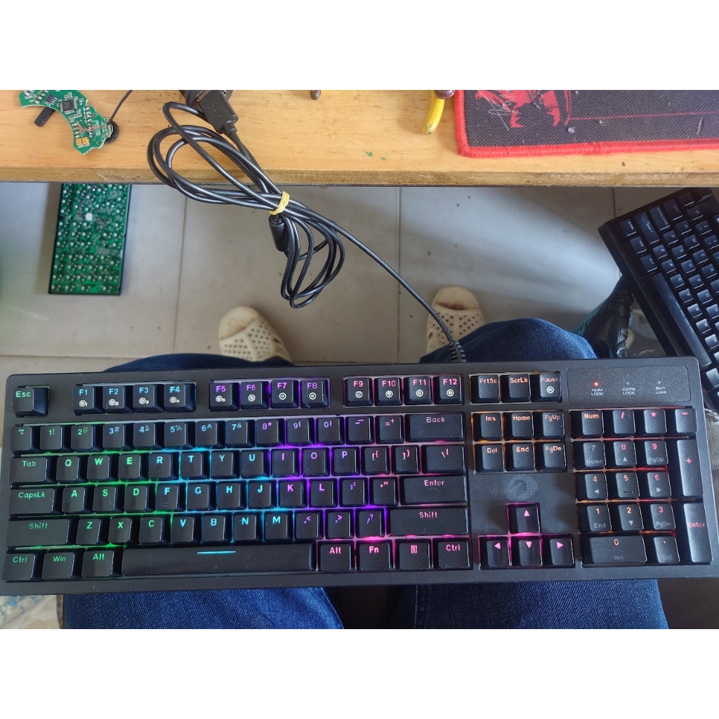 phím cơ cũ  edra,  dareu fuhlen razer