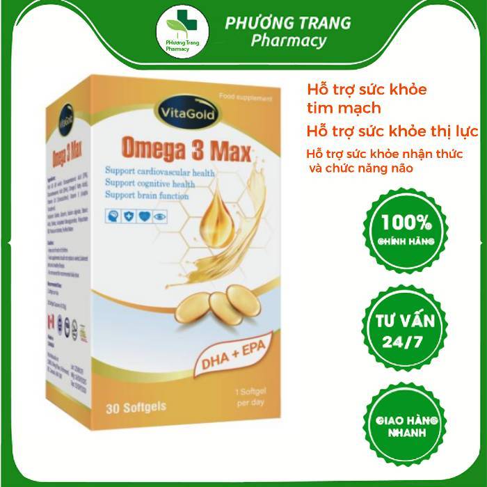 Omega 3 max vitagold L* 30viên Canada