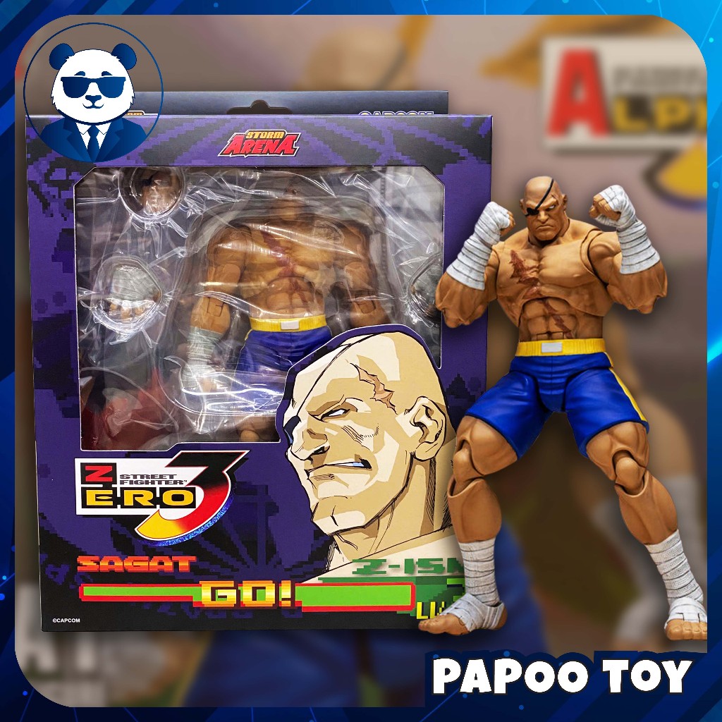 Mô hình đồ chơi Storm Collectibles Street Fighter Alpha 3 Storm Arena Sagat 1/12