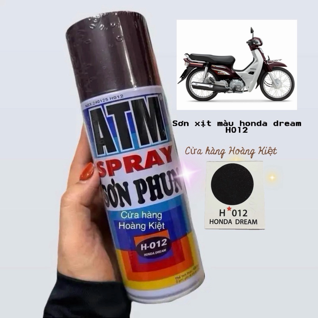 SƠN ATM H012 HONDA DREAM MÀU NHO