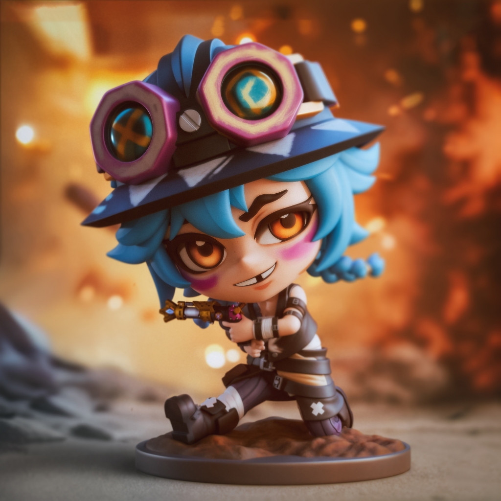 Mô hình Chibi Isha Arcane - League of Legends Liên minh huyền thoại