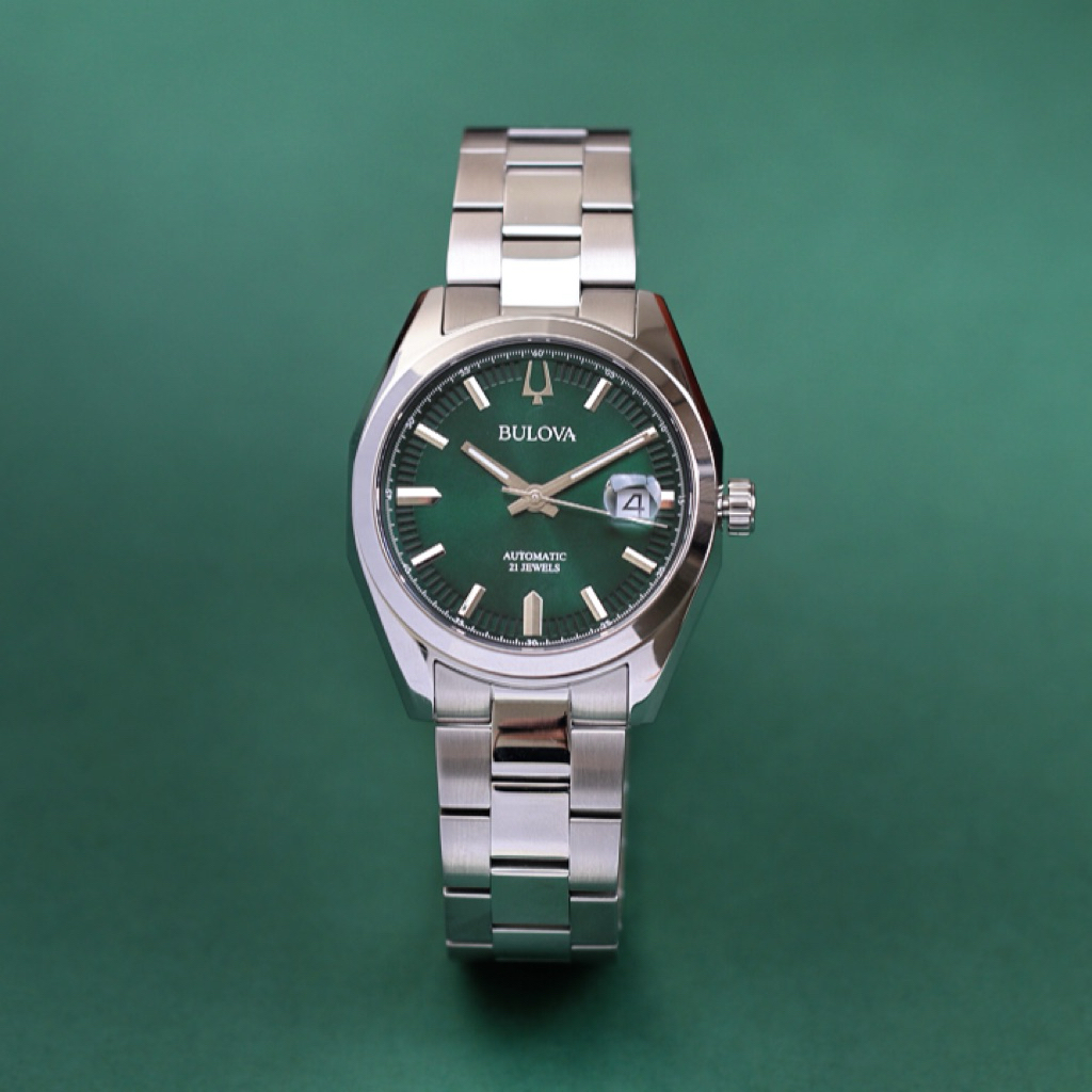 [Chính Hãng 100%] ĐỒNG HỒ NAM BULOVA SURVEYOR AUTOMATIC 96B429. Máy Automatic, Kính Sapphire. Siz 39