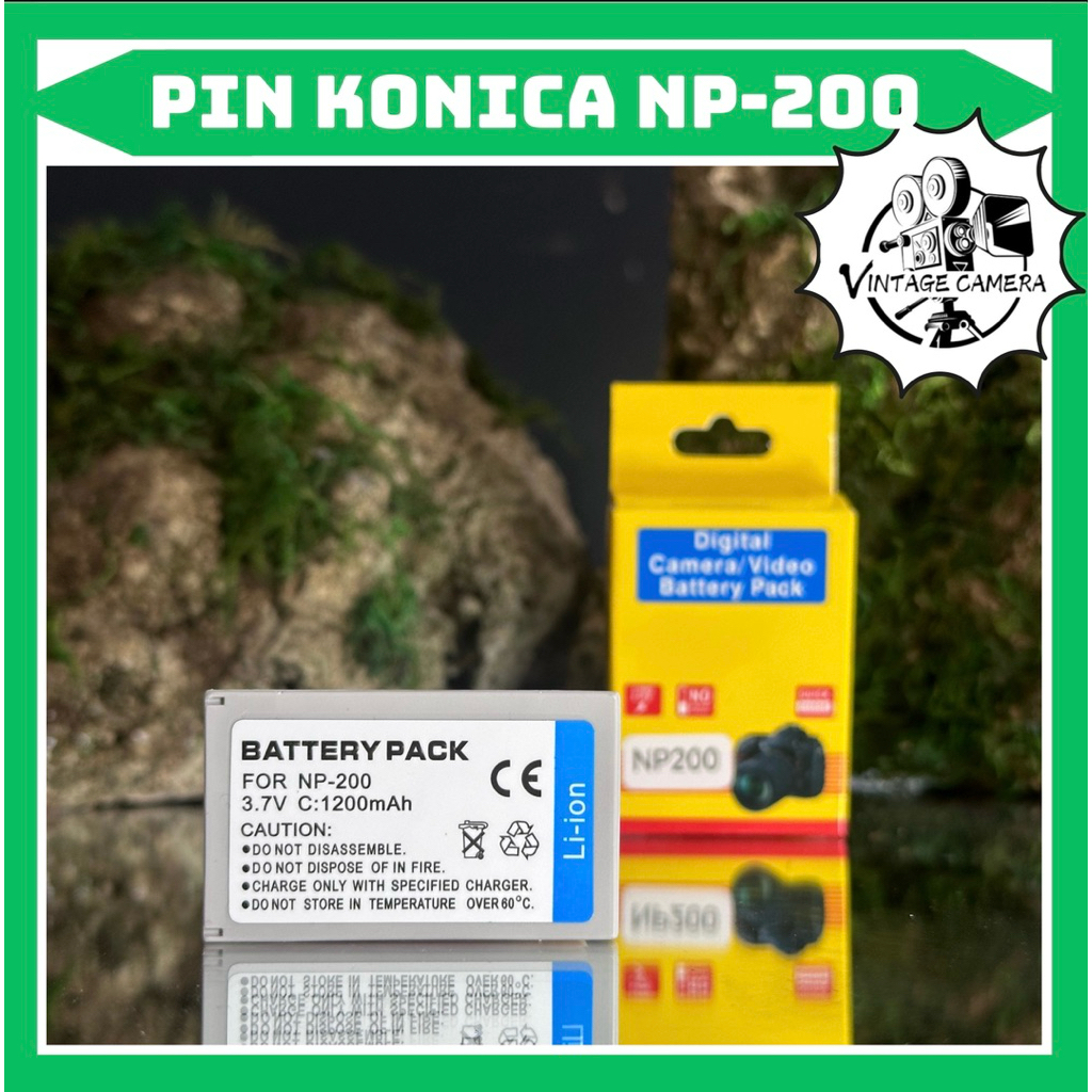 Pin Konica Minolta NP-200 Pin Dùng Cho Máy Ảnh Kỹ Thuật Số Konica Minolta: Minolta XT, Xi XG, X6, X.