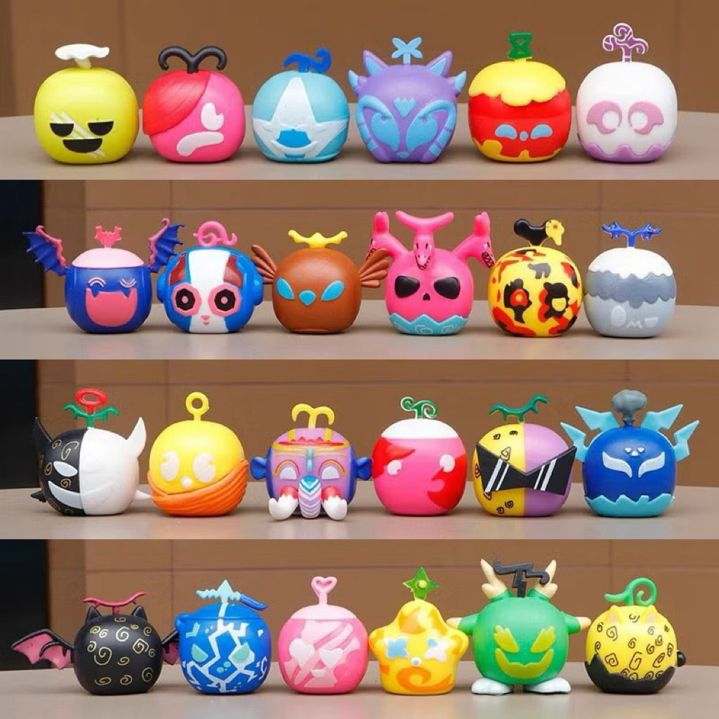 Bộ 24 mô hình Devil Fruits trái ác quỷ game roblox Blox