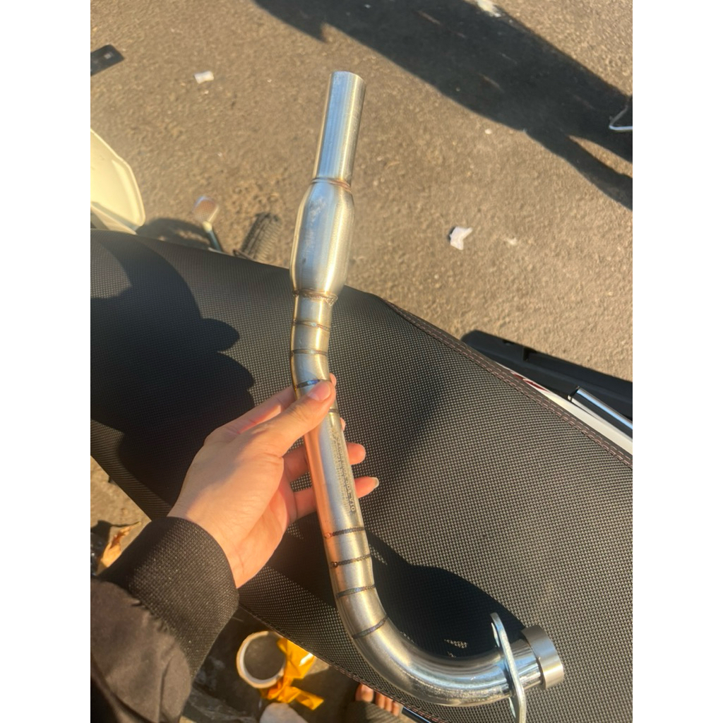 Cổ bô inox 4road gắn cho mio nhỏ,mio ultimo,mio Classico có 2 size