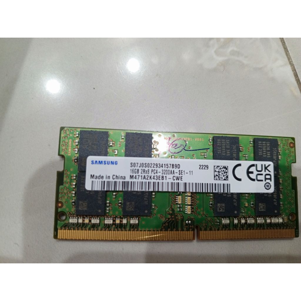 Ram Laptop Samsung DDR4 16GB 3200MHz 1.2v