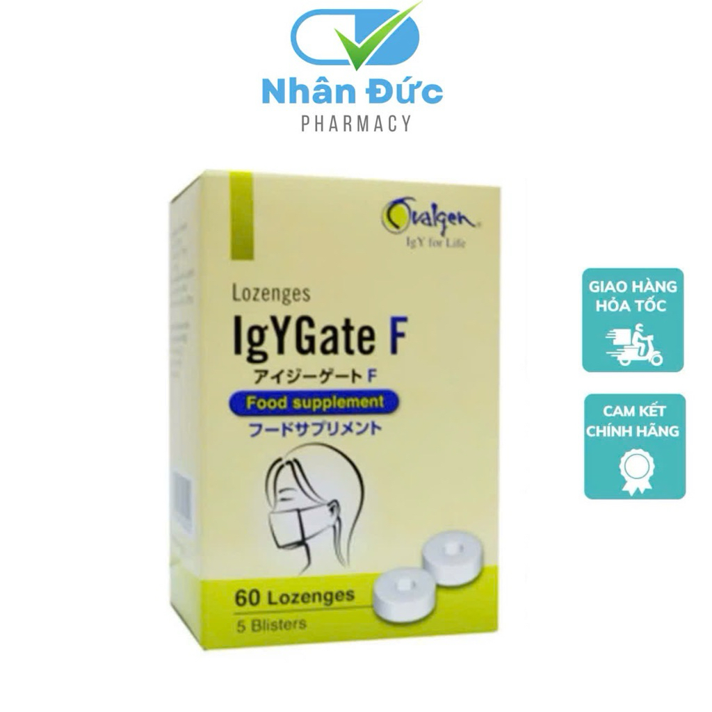 viên ngậm IgYgate F tăng cường đề kháng cho bà bầu