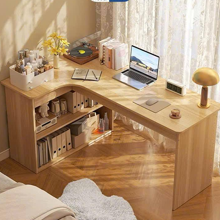 Bàn học, Bàn làm việc chữ L có ngăn tủ để sách HP506
