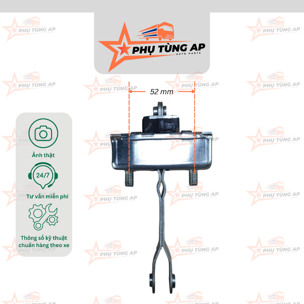 Bát giữ (thanh hạn chế) cửa ISUZU cho dòng xe Đô Thành IZ65 (Chuẩn form xe Đô Thành IZ65 và các dòng