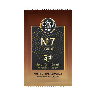 Dây 10 Gói Tắm Gội Rửa Mặt 3in1 10G Bondy Care Men Hương Nước Hoa Chăm Sóc Toàn Diện Cho Nam Giới