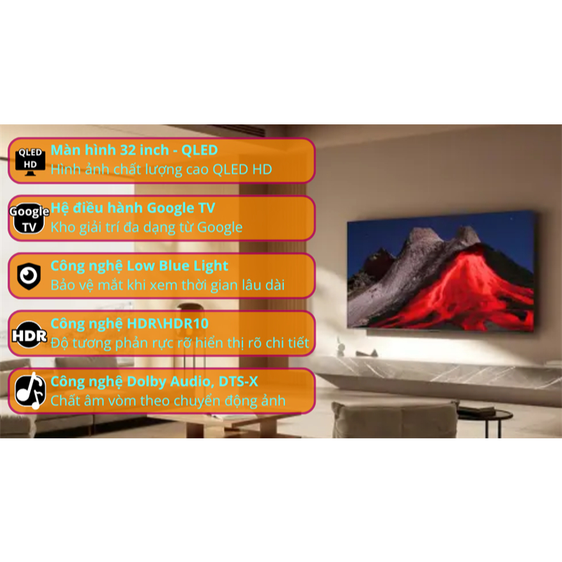 Google Tivi QLED Xiaomi A Pro 32 inch L32MB-APSEA 2026