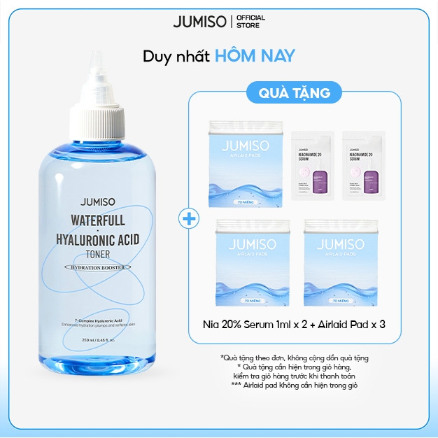 Nước hoa hồng (Toner) cấp ẩm sâu, cân bằng, phục hồi da nhạy cảm JUMISO 250ml