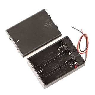 Đế Pin AA Có Nắp, Kèm Công Tắc ( Đấu Nối Tiếp )