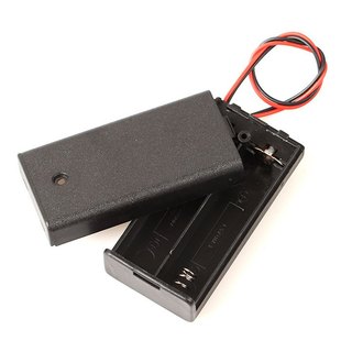 Đế Pin AA Có Nắp, Kèm Công Tắc ( Đấu Nối Tiếp )