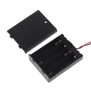Đế Pin AA Có Nắp, Kèm Công Tắc ( Đấu Nối Tiếp )