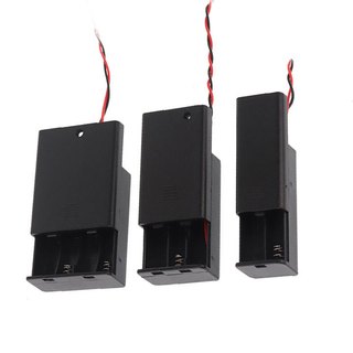 Đế Pin AA Có Nắp, Kèm Công Tắc ( Đấu Nối Tiếp )