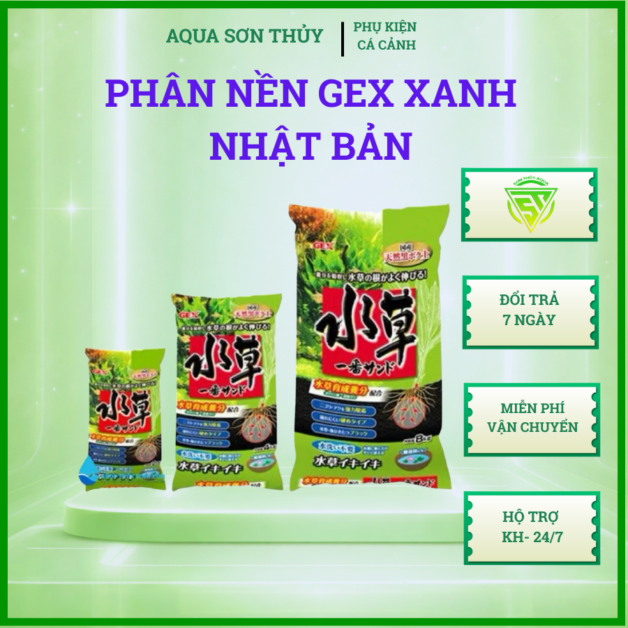 Đất nền gex xanh nhật bản - thuy sinh chiết lẽ 1kg