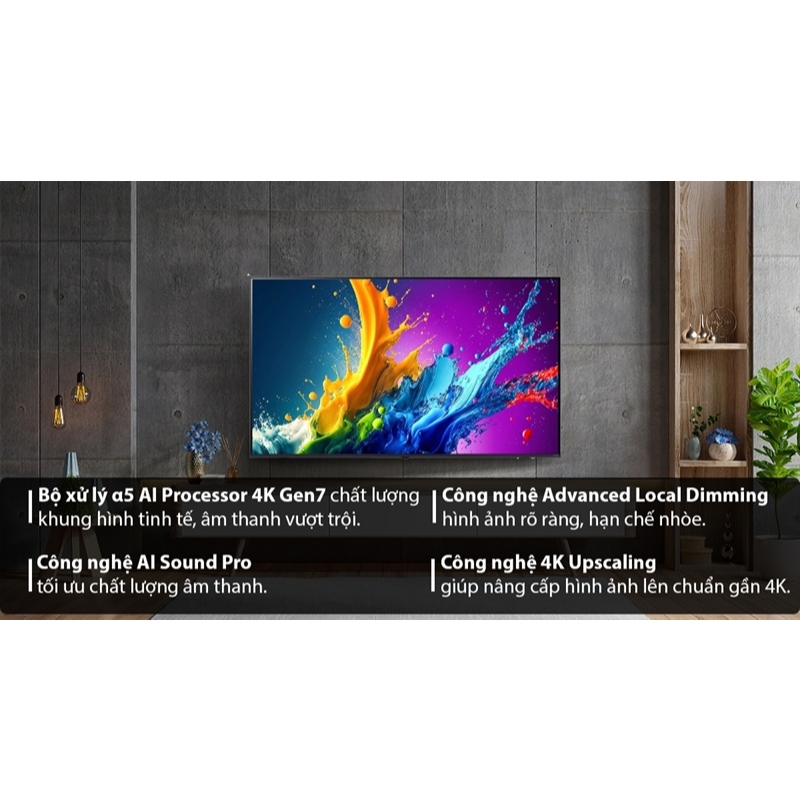 Smart Tivi QNED LG 4K 55 inch 55QNED80TSA 2024