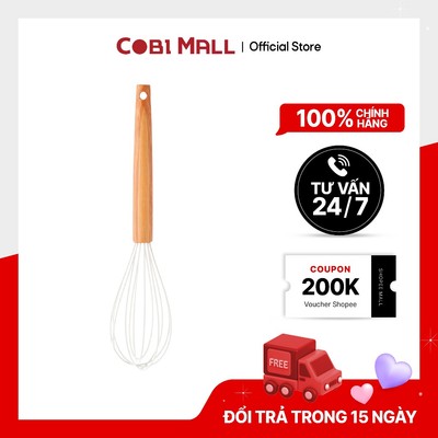 Cây đánh trứng silicone SUNRISE cao cấp, chống bám mùi, dễ vệ sinh - Cobihome