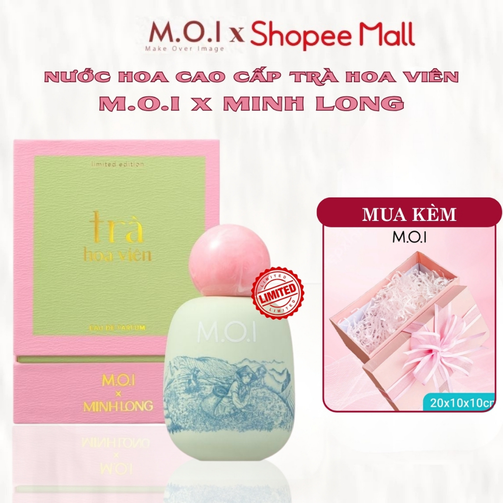[PHIÊN BẢN GIỚI HẠN] Nước Hoa Cao Cấp Trà Hoa Viên M.O.I x Minh Long (50ml) - Tinh Tế, Trầm Lắng, Hài Hòa