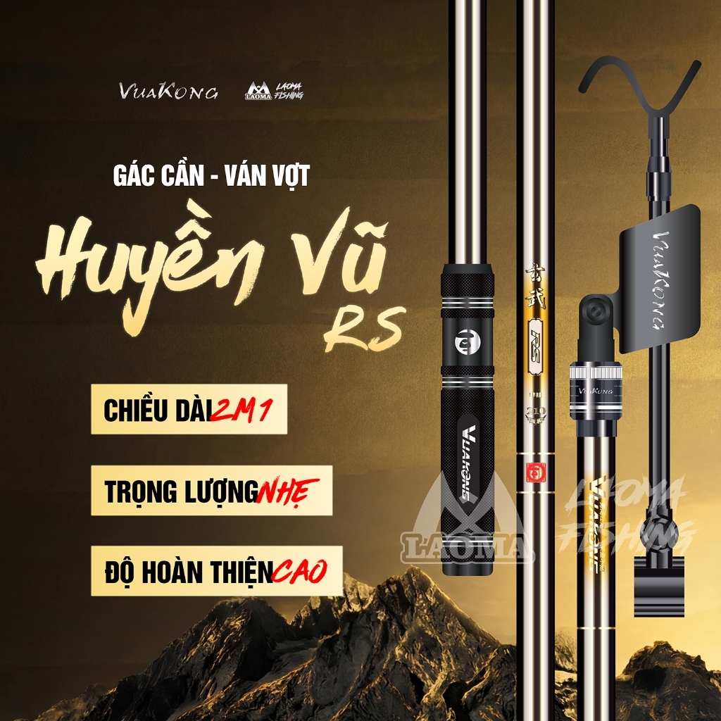 Gác Cần - Cán Vợt VuaKong Huyền Vũ RS - LaoMa Fishing