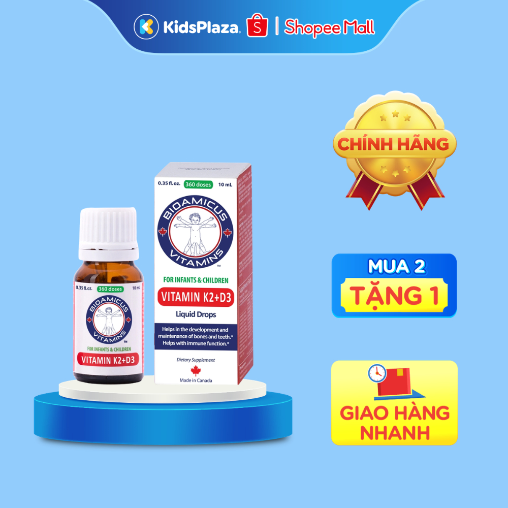 [M2] - Vitamin D3K2 BioAmicus 10ml cho bé